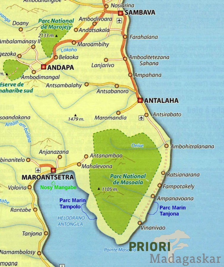 Masoala_Madagaskar_Halbinsel_Landkarte_PRIORI-Reisen